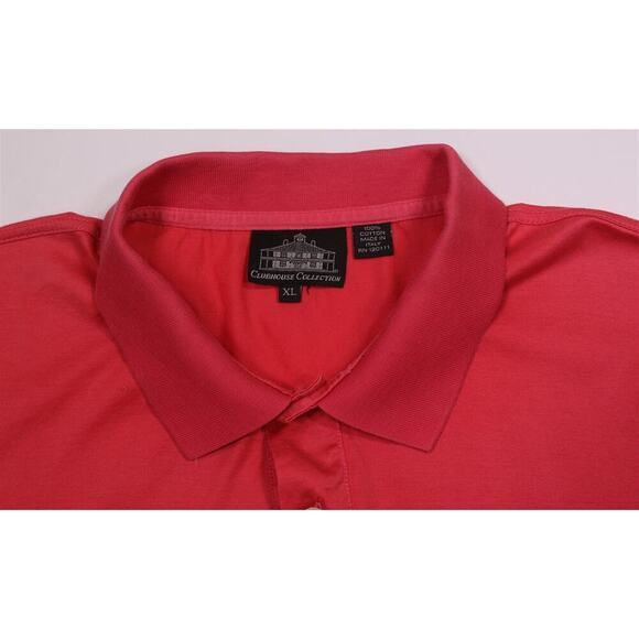 Masters Clubhouse Collection Made in Italy Pink Golf Polo Shirt Men's XL - Picture 5 of 6
